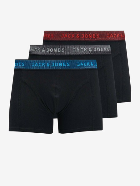 Jack & Jones Komplet treh črnih boksaric Jack & Jones