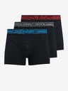 Jack & Jones Komplet treh črnih boksaric Jack & Jones