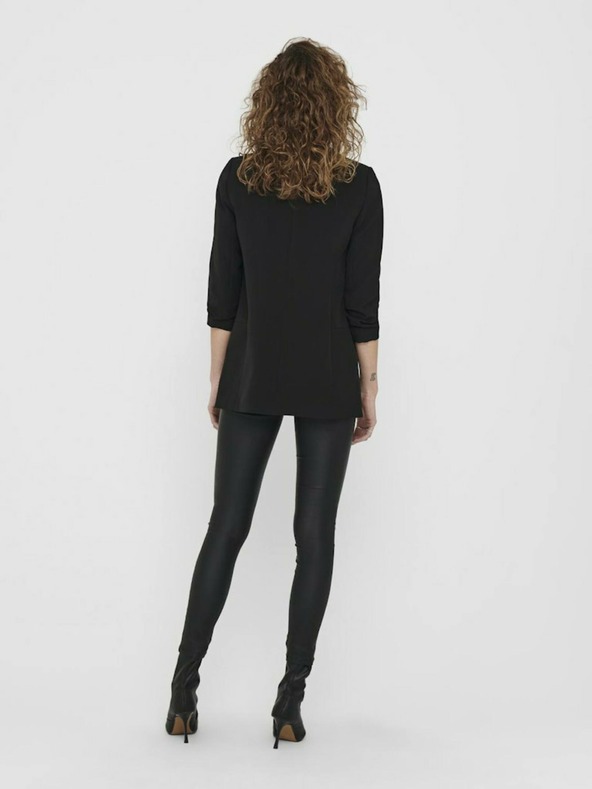 ONLY Črna dolga jakna ONLY Elly