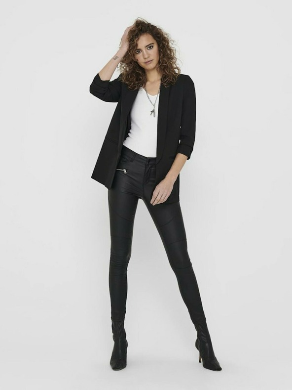 ONLY Črna dolga jakna ONLY Elly