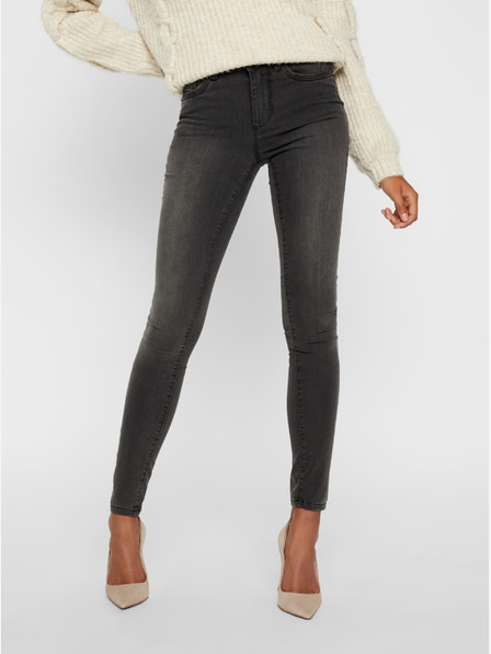 Vero Moda Temno sive oprijete kavbojke VERO MODA Tanya