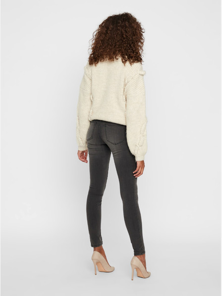 Vero Moda Temno sive oprijete kavbojke VERO MODA Tanya