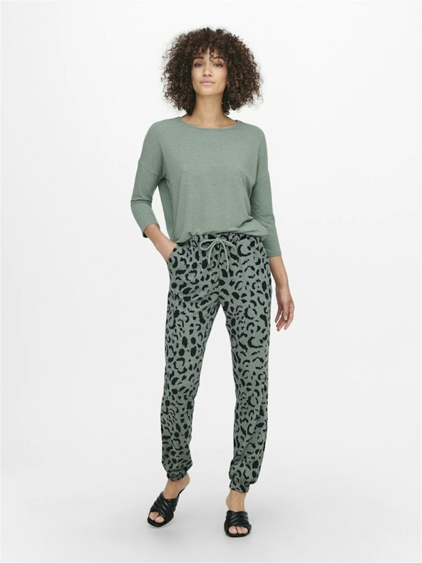 ONLY Zeleni lahki pulover ONLY Glamour