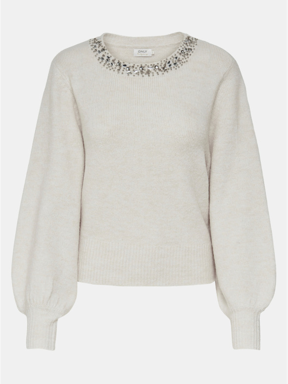 ONLY Kremni pulover Elsa ONLY