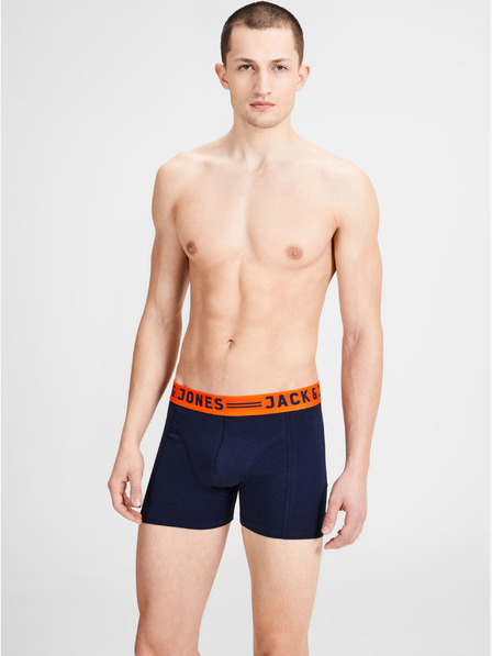 Jack & Jones Komplet treh moških boksaric Jack & Jones Lichfield v bordo, mornariški in sivi barvi