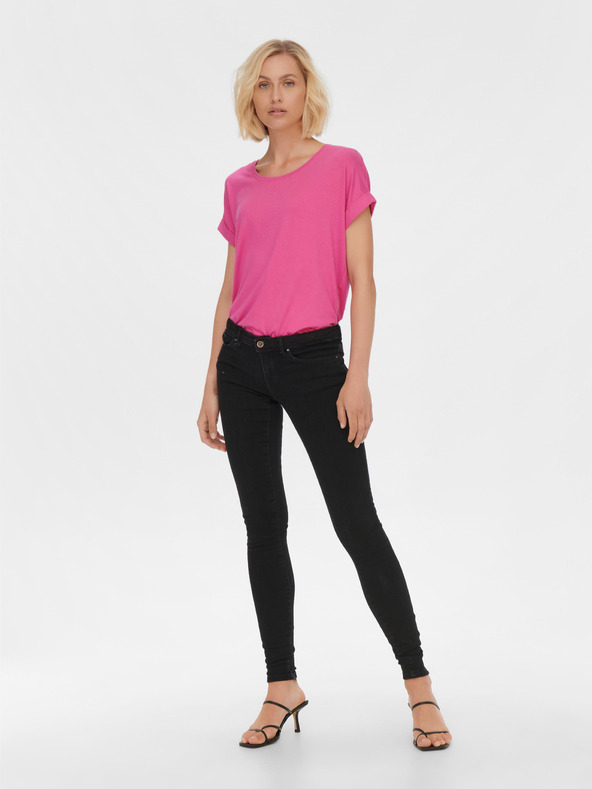 ONLY Temno rožnata ženska majica ONLY Moster