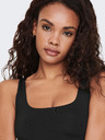 ONLY Črna ženska osnovna obojestranska majica ONLY Ea