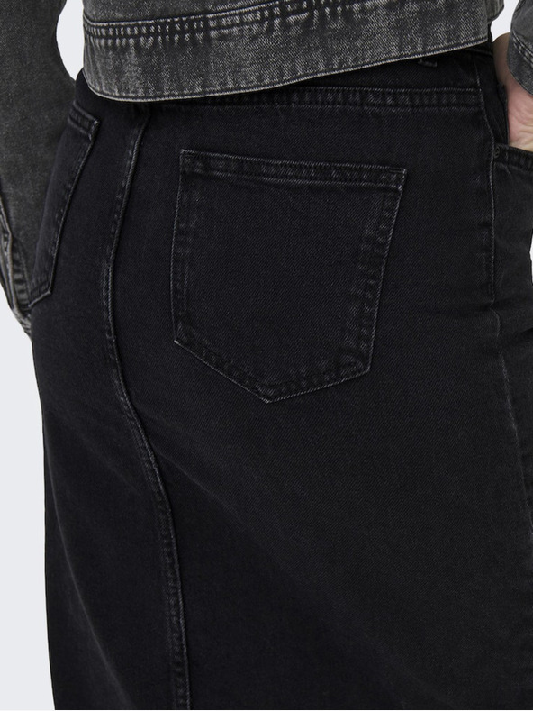 ONLY Črna Ženska džins krilca midi ONLY Bianca