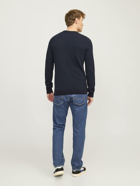 Jack & Jones Temno modra Moški pulover Jack & Jones Globe