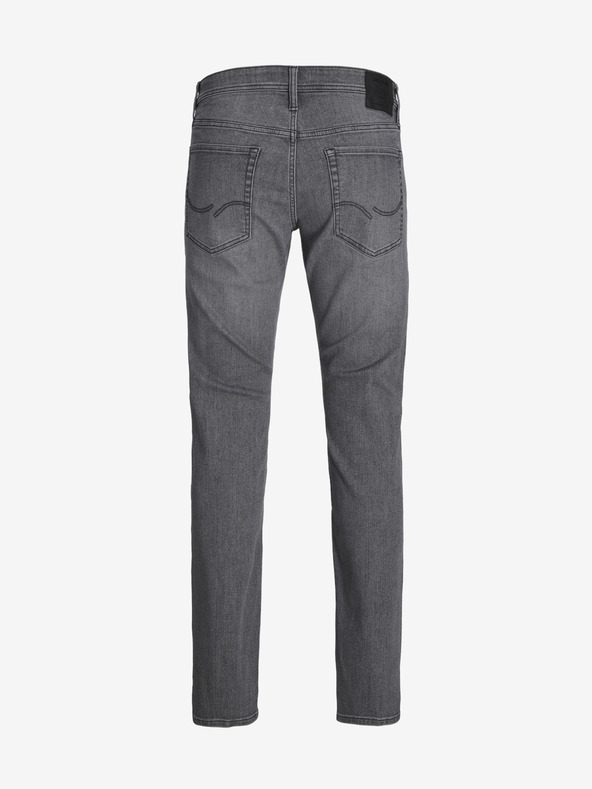 Jack & Jones Sive moške kavbojke tankega kroja Jack & Jones Glenn