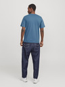 Jack & Jones Modra moška majica Jack & Jones z logotipom