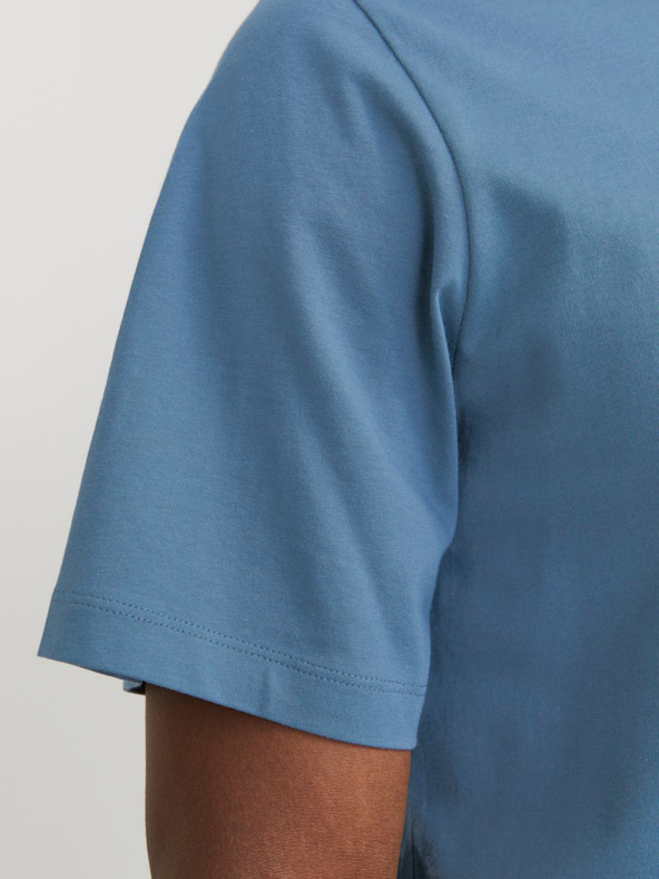 Jack & Jones Modra moška majica Jack & Jones z logotipom