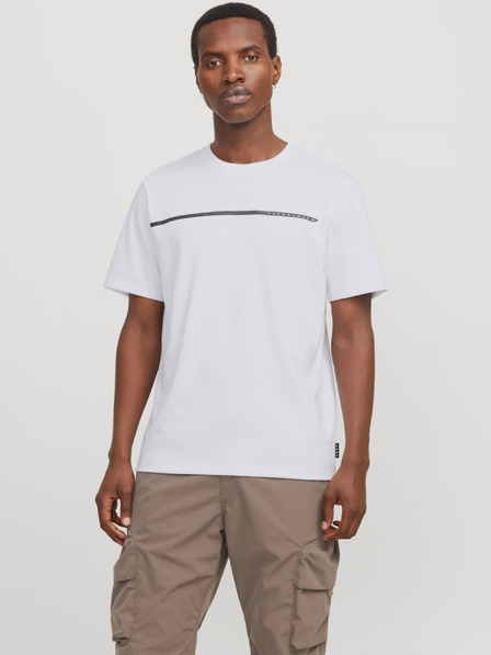 Jack & Jones Bela moška majica Jack & Jones Fusion