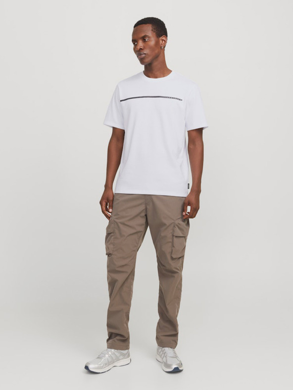 Jack & Jones Bela moška majica Jack & Jones Fusion
