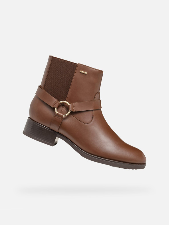 Geox Rjavi ženski škornji Geox Felicity ABX