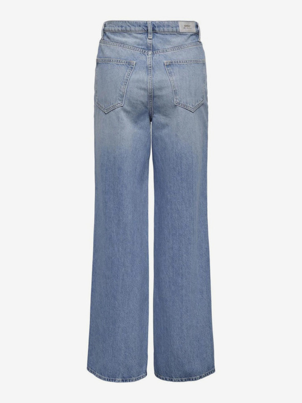 ONLY Svetlomodre ženske kavbojke s širokimi nogami ONLY Hope