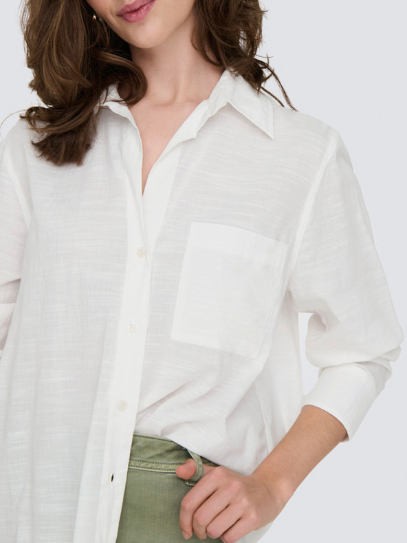 ONLY Bela ženska srajca SAMO