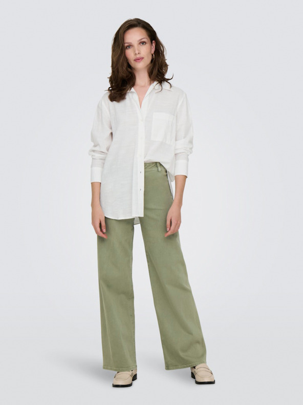 ONLY Bela ženska srajca SAMO