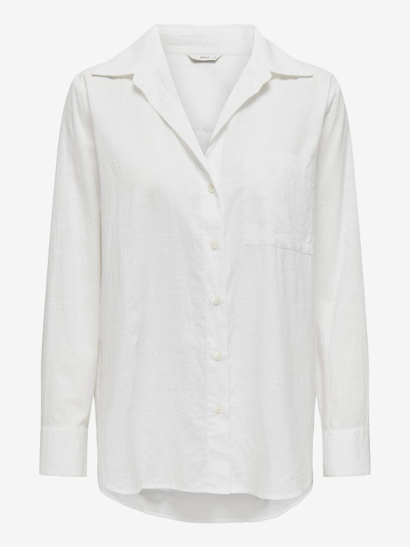 ONLY Bela ženska srajca SAMO