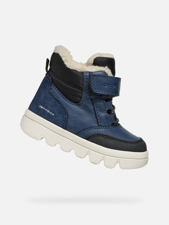 Geox Modri deški zimski čevlji Geox Willaboo B Ab