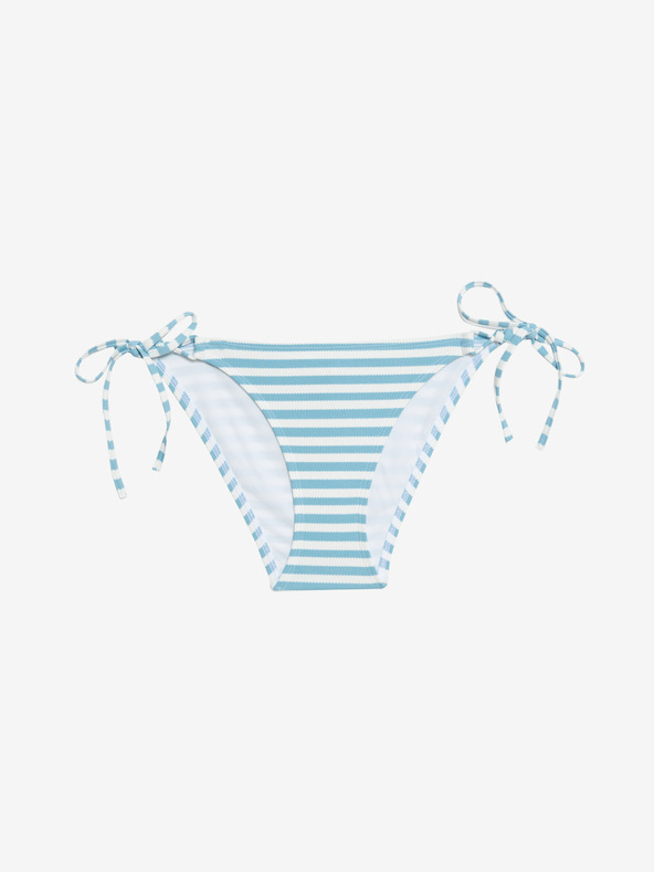 Marks & Spencer Potiskan spodnji del bikinija s stranskimi vezmi Marks & Spencer modra