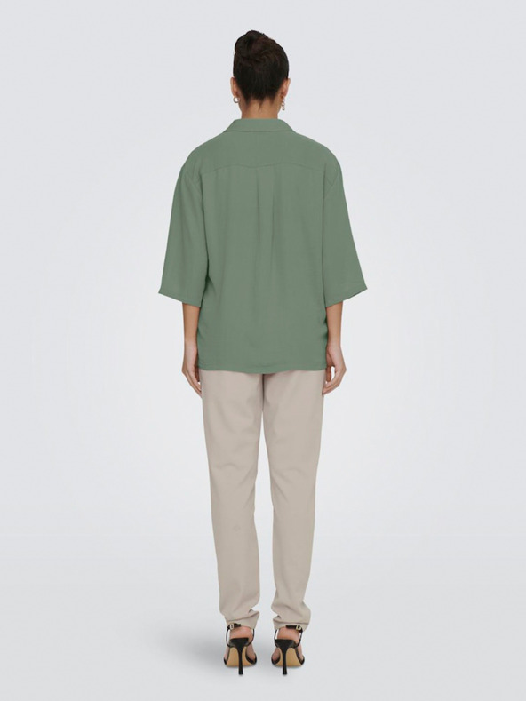 Jacqueline de Yong Zelena ženska srajca s kratkimi rokavi JDY