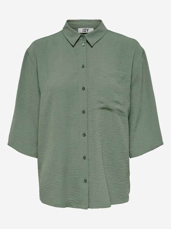 Jacqueline de Yong Zelena ženska srajca s kratkimi rokavi JDY