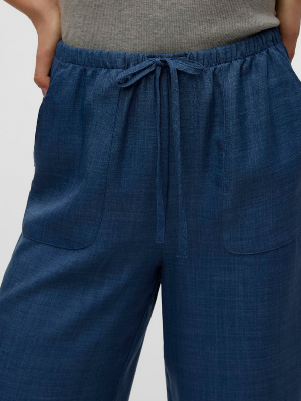 Vero Moda Modre ženske široke hlače iz džinsa Vero Moda