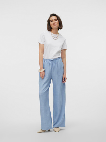 Vero Moda Svetlo modre ženske široke kavbojke Vero Moda