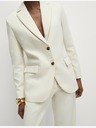 Marks & Spencer Enojni blazer Marks & Spencer s kratkimi naramnicami Marks & Spencer sivo-bela