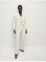 Marks & Spencer Enojni blazer Marks & Spencer s kratkimi naramnicami Marks & Spencer sivo-bela
