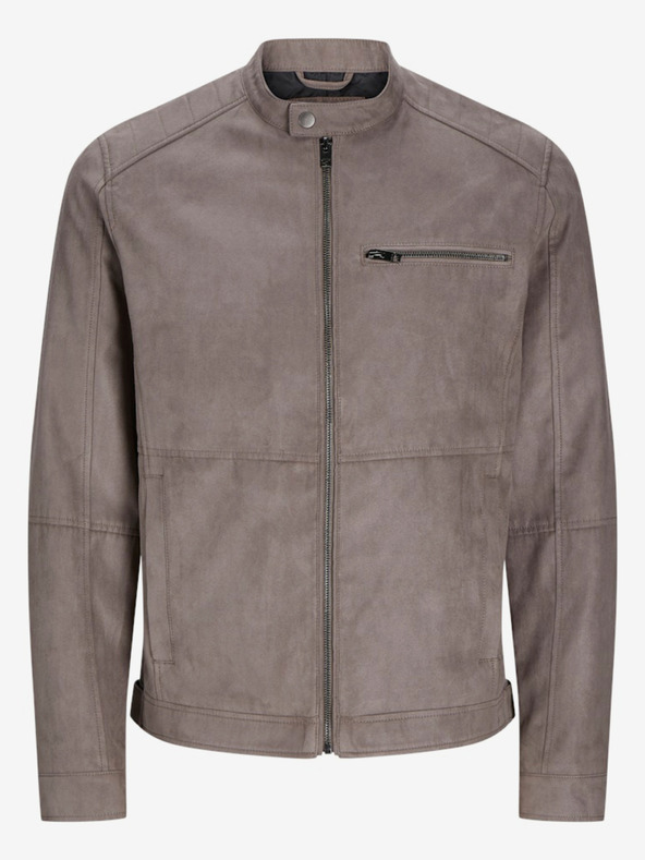 Jack & Jones Moška bež semiš jakna Jack & Jones