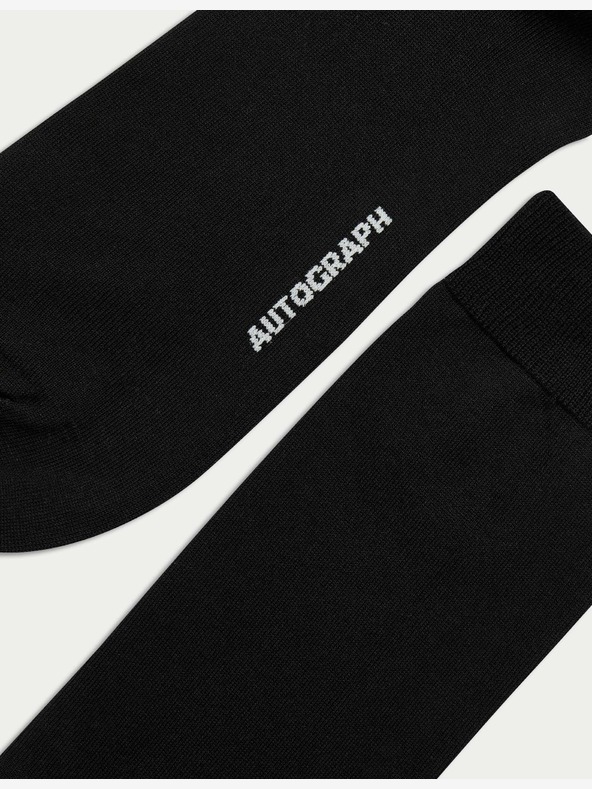 Marks & Spencer 3 pari nogavic iz visokega egipčanskega bombaža Marks & Spencer črna