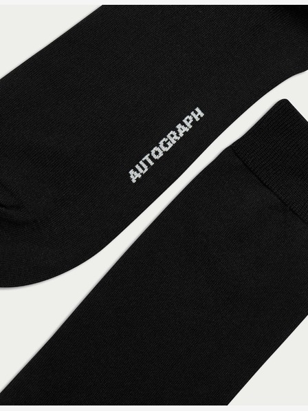 Marks & Spencer 3 pari nogavic iz visokega egipčanskega bombaža Marks & Spencer črna