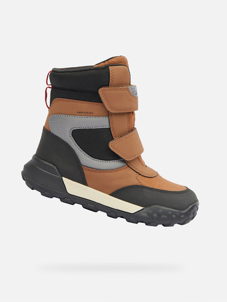 Geox Rjavi deški zimski čevlji Geox Trekkyup B ABX