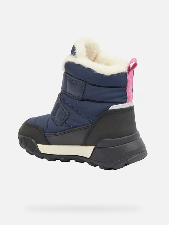 Geox Tmavmodrá dievčenská zimné topánky Geox Trekkyup B Ab