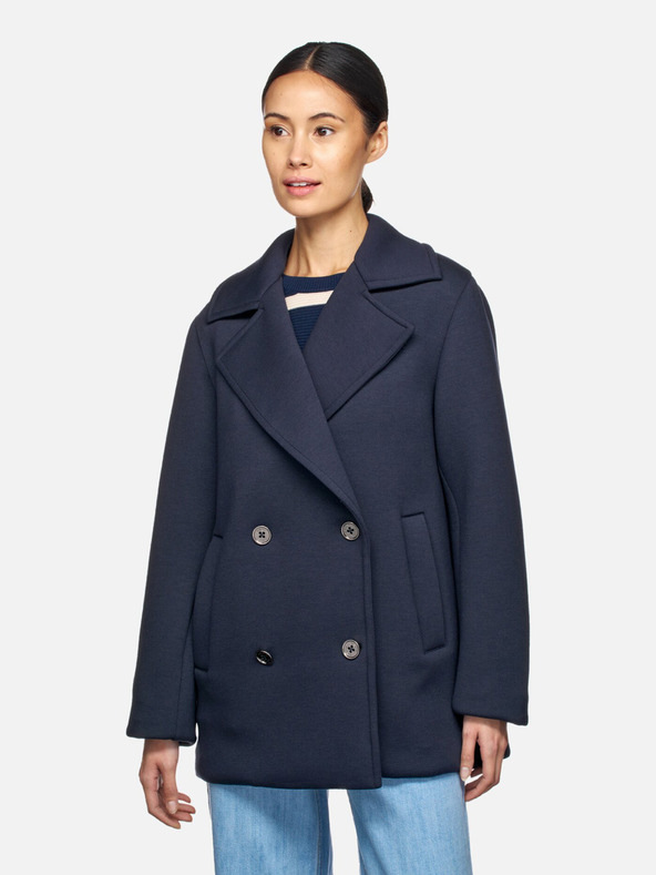 Geox Tmavmodrý dámsky kabát Geox Gardenia