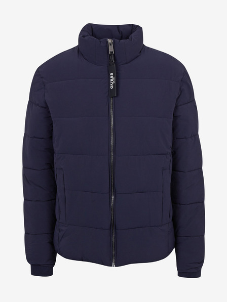 Guess Guessova temno modra prešita zimska jakna