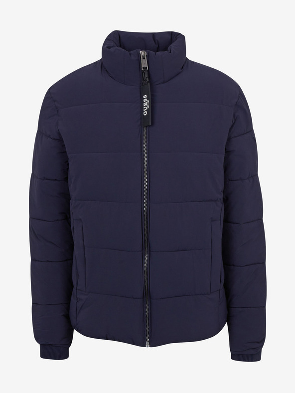 Guess Guessova temno modra prešita zimska jakna