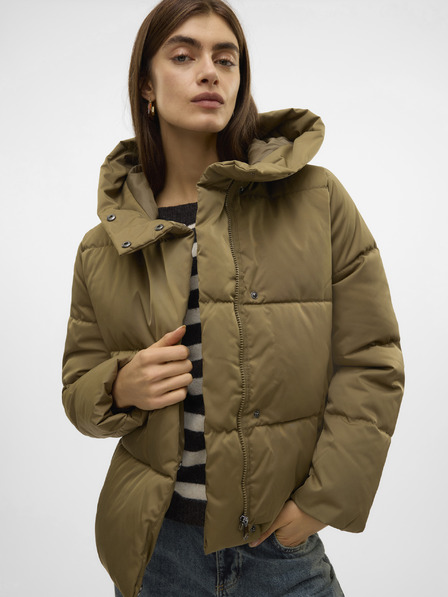 Vero Moda Kaki Ženska zimska prešita jakna Vero Moda Stella