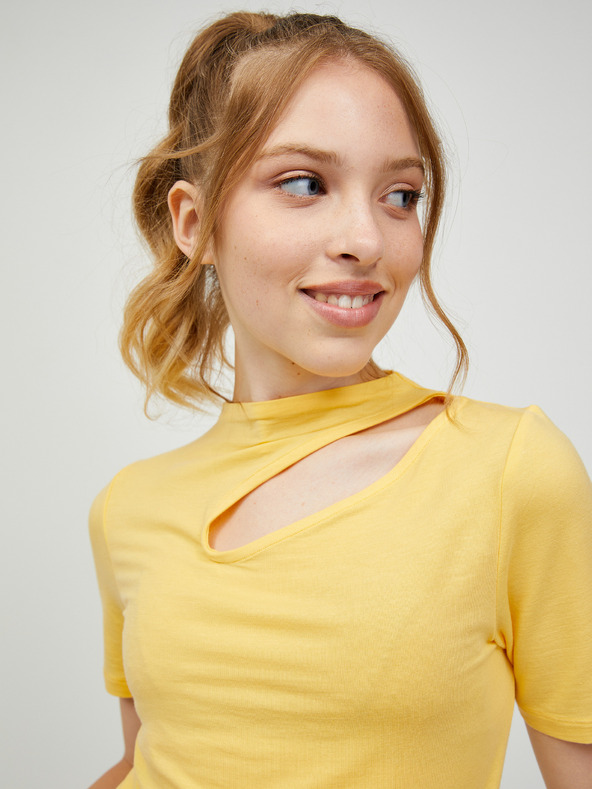 Vero Moda Rumena majica VERO MODA Glow