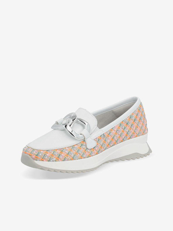 Rieker Beli ženski mokasini Rieker