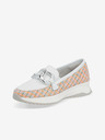 Rieker Beli ženski mokasini Rieker