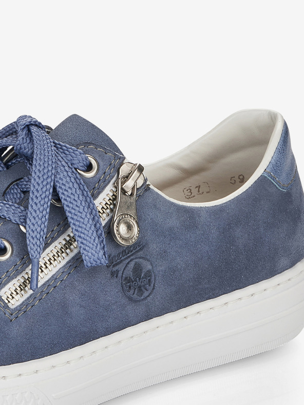 Rieker Modre ženske superge iz semiša Rieker