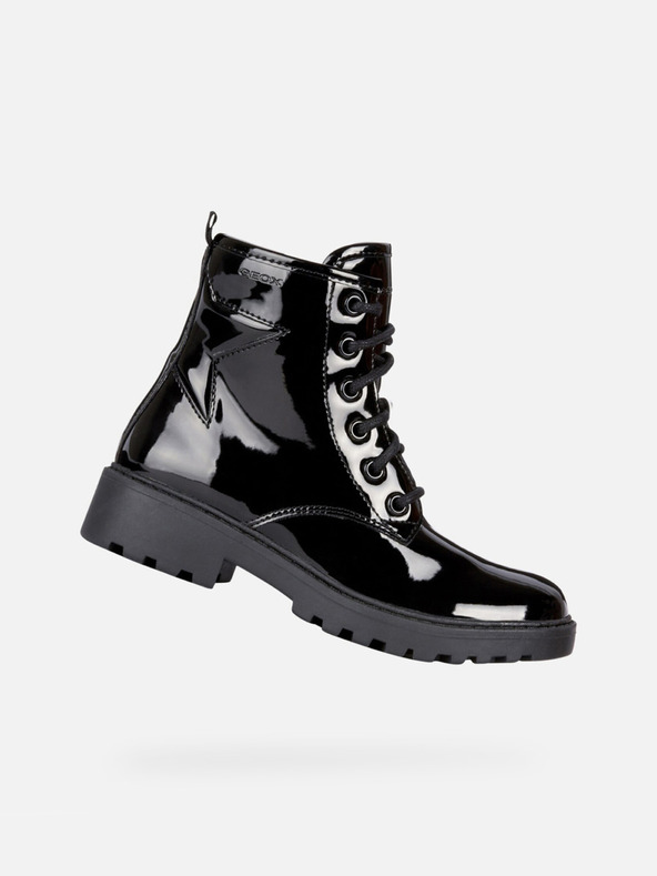 Geox Črni dekliški gležnjarji Geox Casey