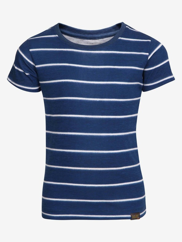 NAX Modra otroška črtasta majica NAX TIARO