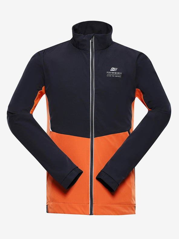 ALPINE PRO Modra in oranžna moška softshell jakna ALPINE PRO TYCH