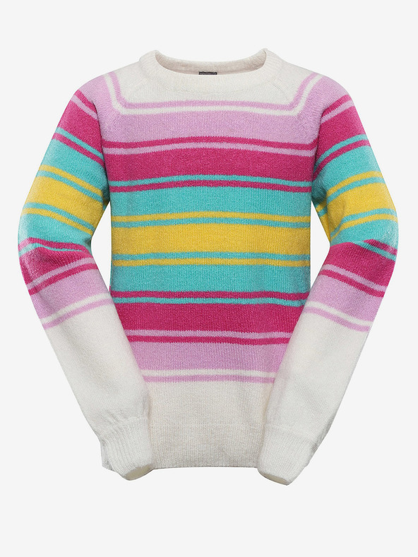 NAX Otroški črtasti pulover nax NAX NORDO beige