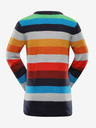 NAX Oranžno-modri fantovski črtasti pulover NAX MOERO