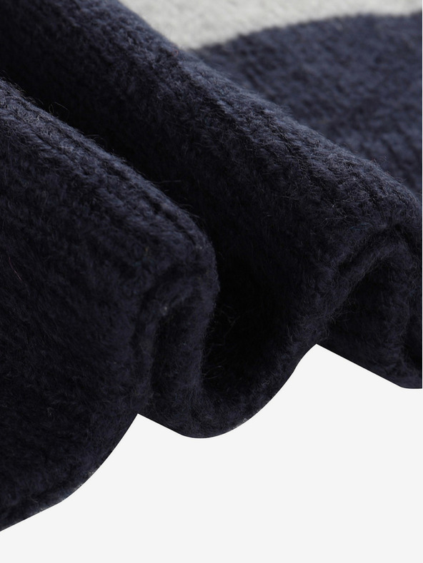 NAX Oranžno-modri fantovski črtasti pulover NAX MOERO